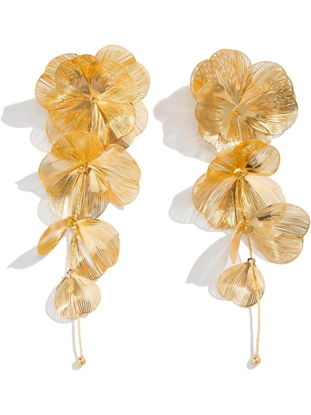 Colorful Rainbow Acrylic Tassel Earrings | Leaf Flower Bead Design for Women